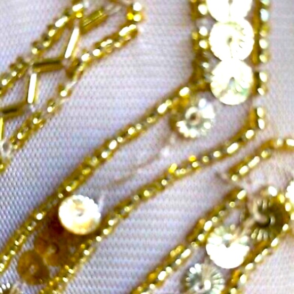 Gianni Bini Champagne Sequined Dress - Picture 7 of 13